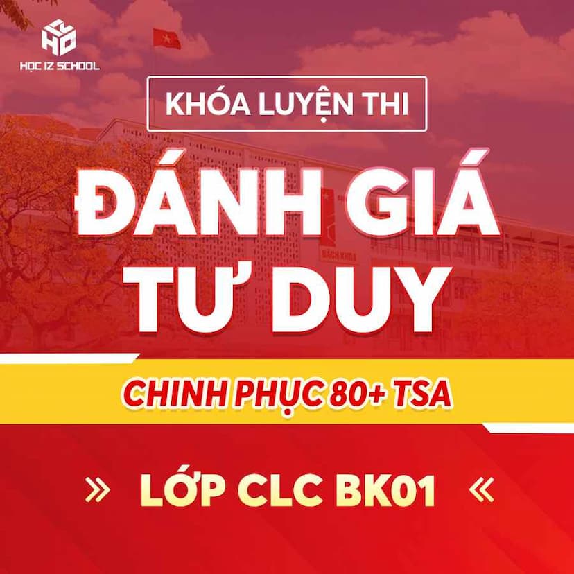 2K8.TSA.BK01 - XPS ĐÁNH GIÁ TƯ DUY ĐẠI HỌC BÁCH KHOA HÀ NỘI - TSA 2026