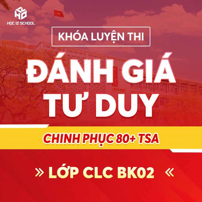 2K8.TSA.BK02 - XPS ĐÁNH GIÁ TƯ DUY ĐẠI HỌC BÁCH KHOA HÀ NỘI - TSA 2026